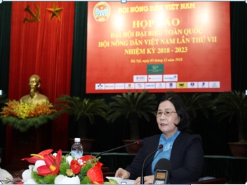 Phó Chủ tịch BCH TƯ Hội NDVN Nguyễn Hồng Lý khai mạc buổi họp báo