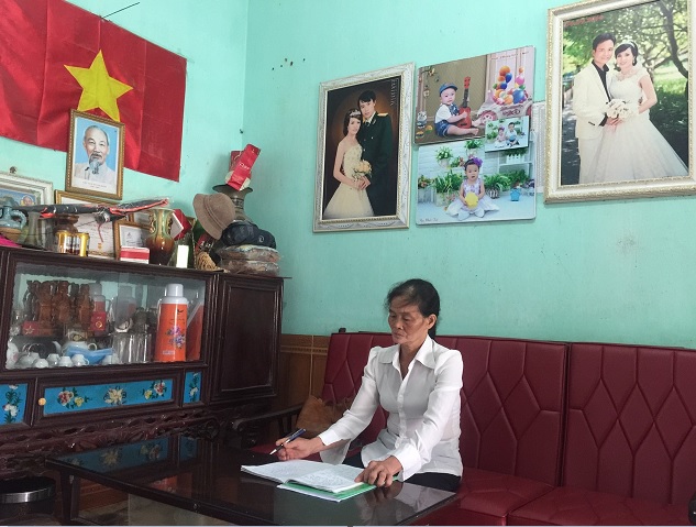 Bà Hòa - Chi hội Trưởng nông dân  pố Tân Tiến, TT Nho Quan