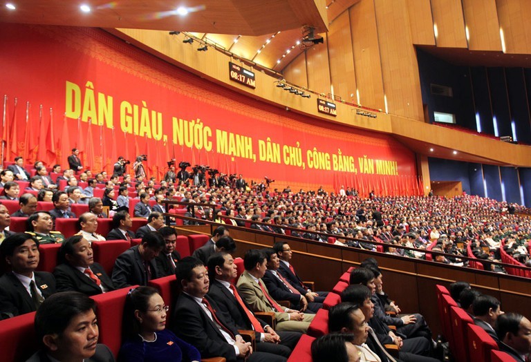 Các đại biểu dự Đại hội XII vào tháng 1/2016