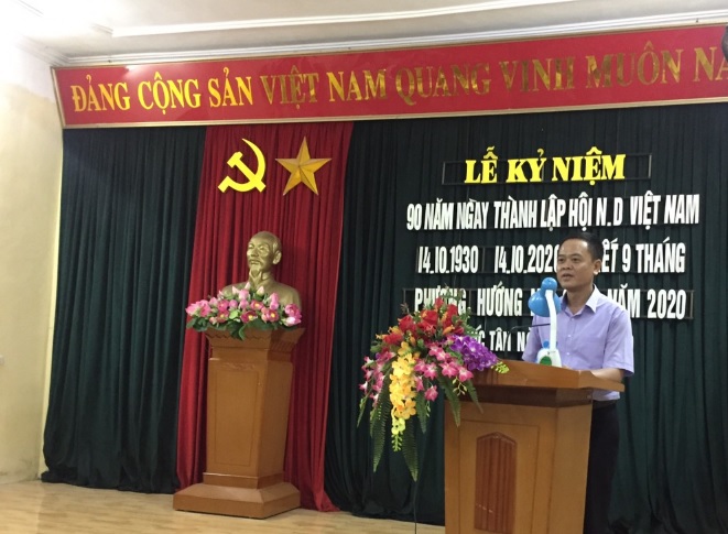 Đ/c Nguyễn Minh Lộc - Phó Chủ tịchHội Nông dân tỉnh phát biểu tại hội nghị