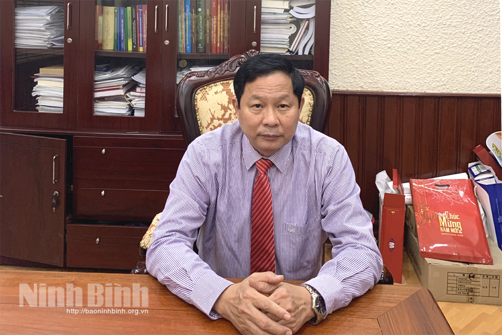 Đồng chí Vũ Mạnh Dương, Giám đốc Sở Y tế, Phó Trưởng Ban Chỉ đạo phòng chống dịch COVID-19 tỉnh Ninh Bình.