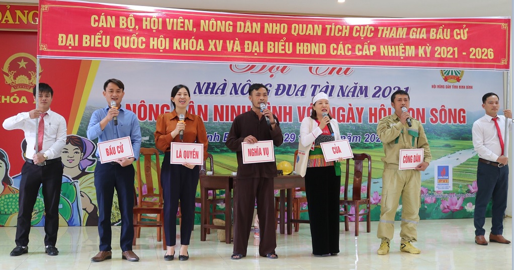 Hội thi Nhà nông đua tài "Nông dân NB với ngày hội non sông"