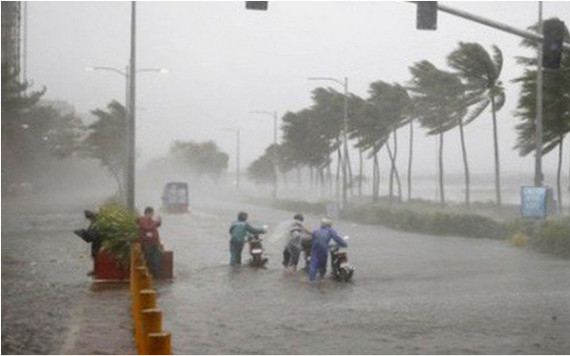 Do ảnh hưởng của bão số 7, nhiều nơi mưa to đến rất to. Ảnh: Báo Chính phủ
