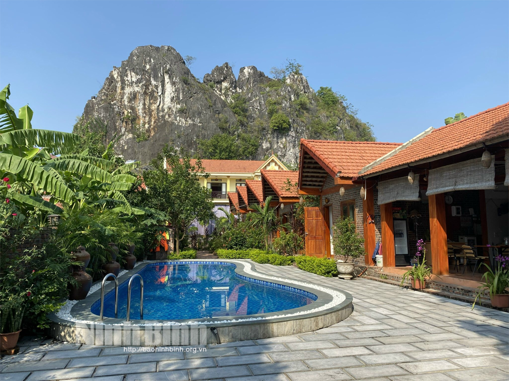 Nhờ đồng vốn từ Quỹ Hỗ trợ nông dân, Homestay Tam Coc Friendly được tu sửa và sẵn sàng đón khách trở lại. Ảnh: Nguyễn Lựu