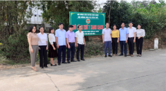 Đoàn tham quan mô hình Thứ 7 xanh, sạch của Hội Nông dân huyện Nho Quan