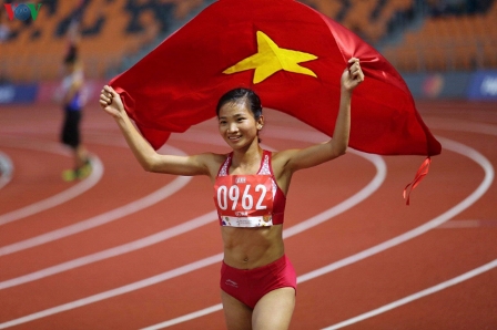 VĐV Nguyễn Thị Oanh từng giành 3 HCV tại SEA Games 30